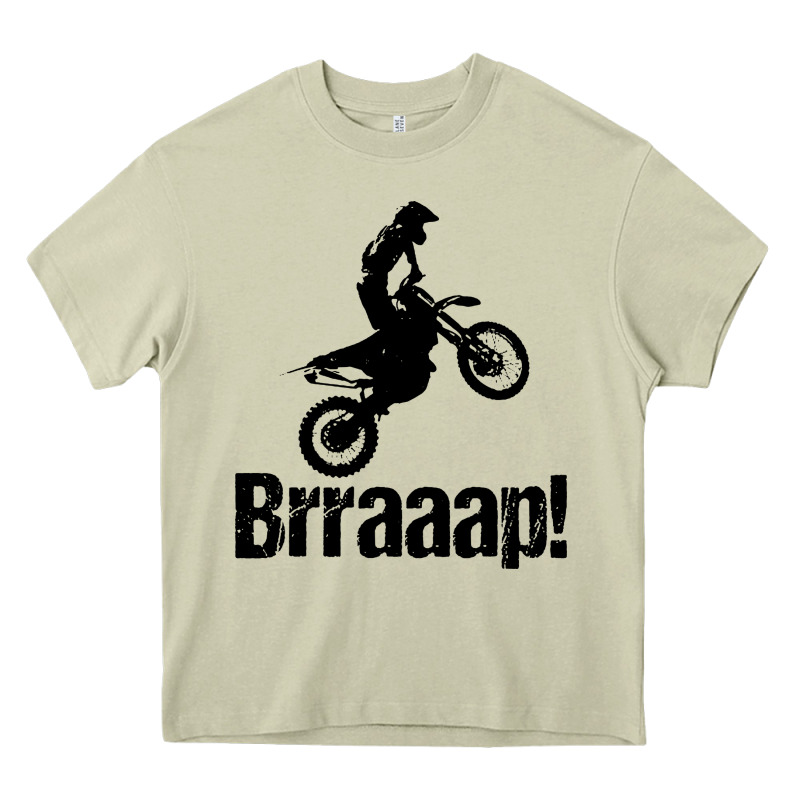 Brraaap Funny Dirt Bike Heavy Core Tee by artisFamous | Teevron