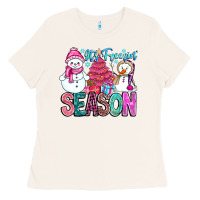 Bone It's Freezin Season Ladies Tee - CowhideDigitalArt