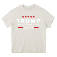 Cream donald trump 2024 take america Heavy Core Tee - artisFamous