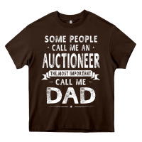 Chocolate Brown auctioneer dad father's day gifts father daddy men t shirt Heavy Core Tee - artisFamous