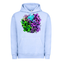 Pigment Grape Ice Colorful Leopard patch Urban Hoodie - RanaPortraitStore