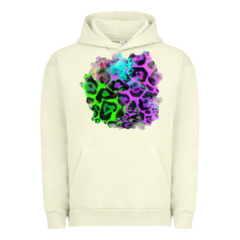 Colorful Leopard Patch Urban Hoodie by RanaPortraitStore | Teevron