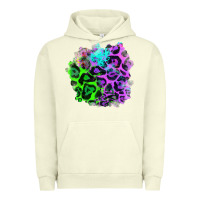 Pigment Pistachio Colorful Leopard patch Urban Hoodie - RanaPortraitStore