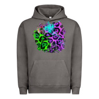 Pigment Tornado Colorful Leopard patch Urban Hoodie - RanaPortraitStore