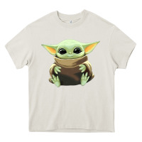 Cream baby yoda Heavy Core Tee - artisFamous