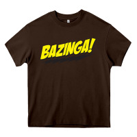 Chocolate Brown Bazinga! Heavy Core Tee - artisFamous