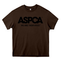Chocolate Brown aspca we are their voice Heavy Core Tee - artisFamous