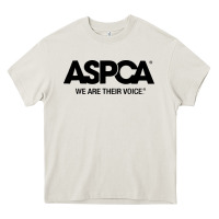 Cream aspca we are their voice Heavy Core Tee - artisFamous