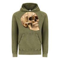 Vintage Olive skull Vintage Hoodie - Artiststas