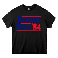 Black reagan bush '84 Heavy Core Tee - artisFamous