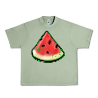 Oil Green watermelon sliece Urban Heavy Tee - Jasminsmagicworld