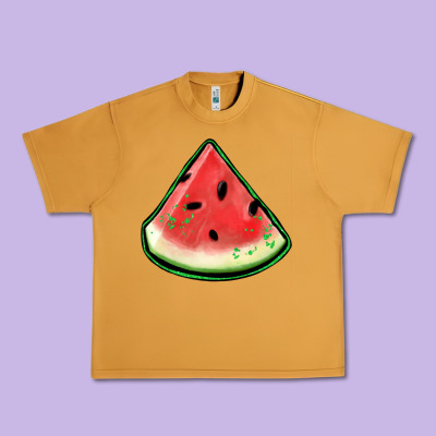 Watermelon Sliece Urban Heavy Tee Designed By Jasminsmagicworld