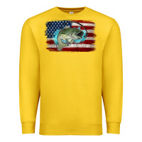 American Flag Fish Premium Sweatshirt | Teevron