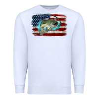 White American Flag Fish Premium Sweatshirt - Jasminsmagicworld