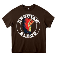 Chocolate Brown choctaw blood Heavy Core Tee - artisFamous