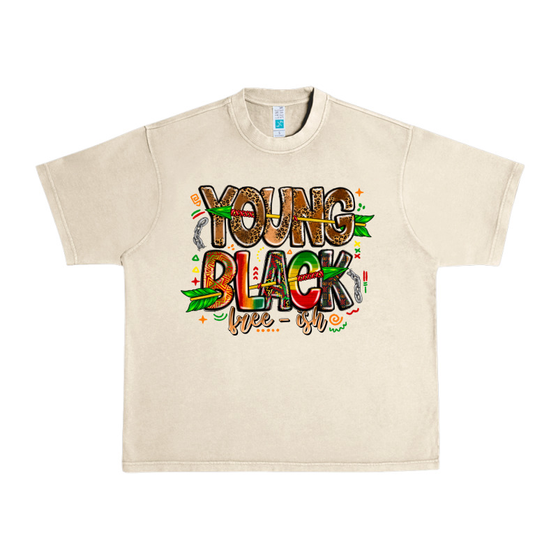 Young Black Free Ish Urban Heavy Tee by CowhideDigitalArt | Teevron