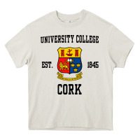 Cream university college cork Heavy Core Tee - artisFamous