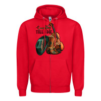 Red country till i die Zipper Hoodie - Jasminsmagicworld
