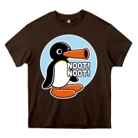 Chocolate Brown noot noot funny Heavy Core Tee - artisFamous