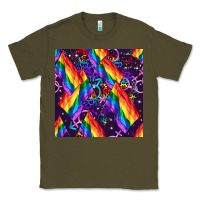 Army Green lgbt flag seamless pattern Classic Tee - FaDigitalArtStudio