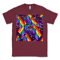 Burgundy lgbt flag seamless pattern Classic Tee - FaDigitalArtStudio