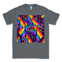 Charcoal Heather lgbt flag seamless pattern Classic Tee - FaDigitalArtStudio