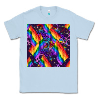 Dusty Blue lgbt flag seamless pattern Classic Tee - FaDigitalArtStudio