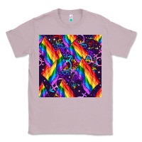Lilac lgbt flag seamless pattern Classic Tee - FaDigitalArtStudio
