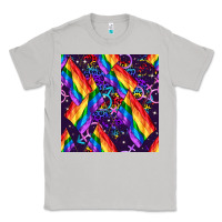 Moon Dust lgbt flag seamless pattern Classic Tee - FaDigitalArtStudio