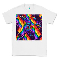 White lgbt flag seamless pattern Classic Tee - FaDigitalArtStudio