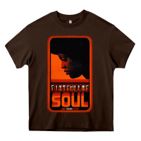 Chocolate Brown Fist Full Of Soul Long Record Player Heavy Core Tee - artisFamous