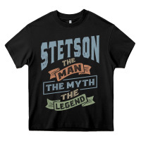 Black Stetson Personalized Name Birthday Gift Heavy Core Tee - artisFamous