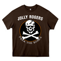 Chocolate Brown fear the bones Heavy Core Tee - artisFamous