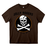 Chocolate Brown fear the bones Heavy Core Tee - artisFamous