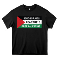 End Is.rae.li Apartheid Free Pales  Flag  T Shirt Heavy Core Tee | Teevron