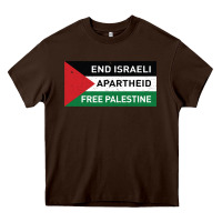 Chocolate Brown end is.rae.li apartheid free pales  flag  t shirt Heavy Core Tee - artisFamous