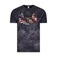 Cloud Black Best Dad Ever Vintage Tee - CowhideDigitalArt