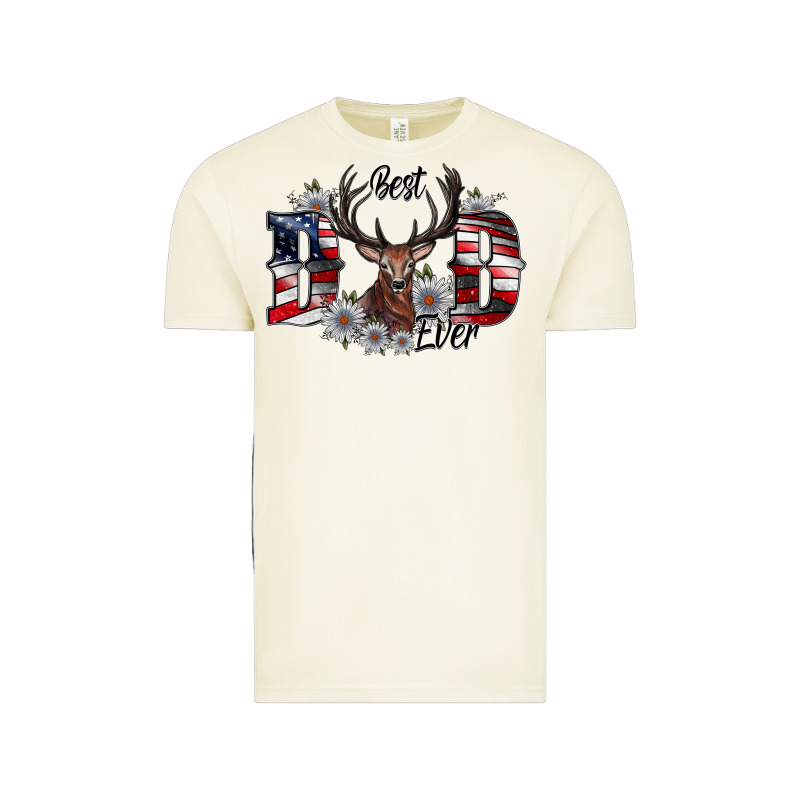 Best Dad Ever Vintage Tee by CowhideDigitalArt | Teevron