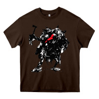 Chocolate Brown hunt  showdown Heavy Core Tee - artisFamous