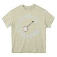 Mossy Banjo Bluegrass Music Traditional Musician Funny Gift Heavy Core Tee - artisFamous