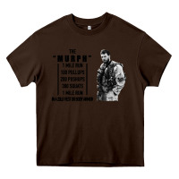 Chocolate Brown the murph challenge Heavy Core Tee - artisFamous