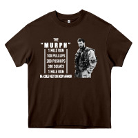 Chocolate Brown the murph challenge Heavy Core Tee - artisFamous