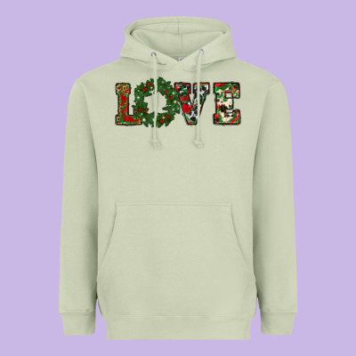 Christmas Love Heavyweight Hoodie Designed By Ranaportraitstore