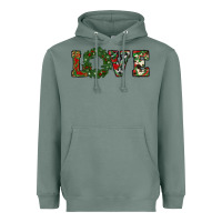 Sage christmas love Heavyweight Hoodie - RanaPortraitStore