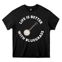 Banjo Bluegrass Music Traditional Musician Funny Gift Heavy Core Tee | Teevron