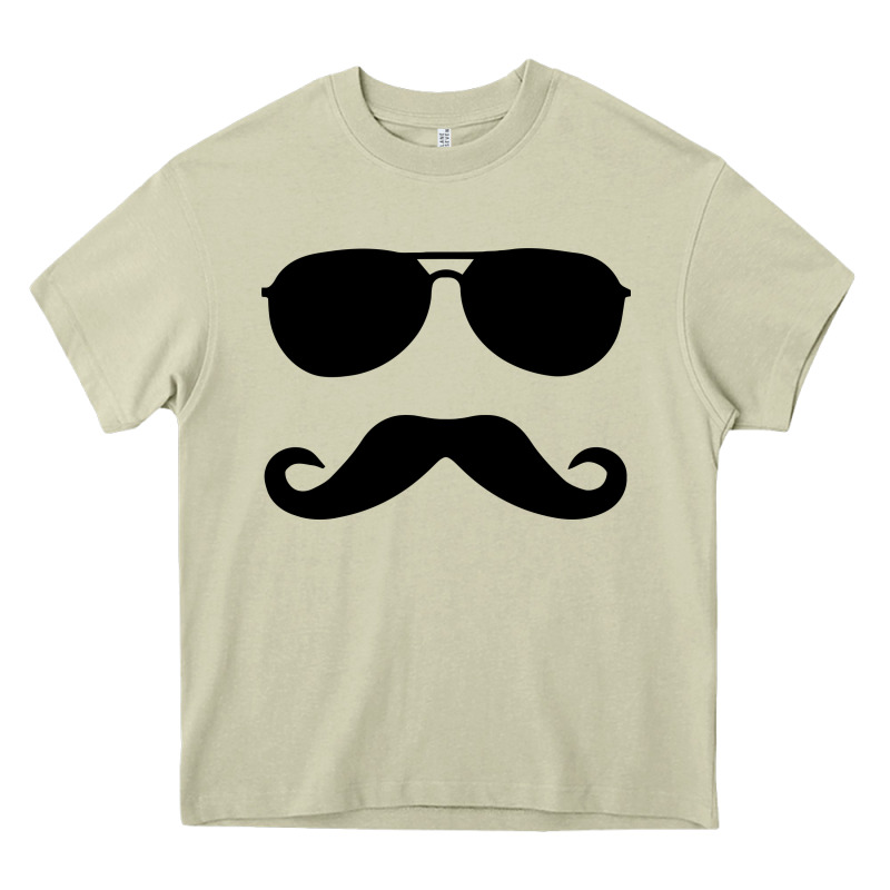 Moustache And Sunglasses Heavy Core Tee by artisFamous | Teevron