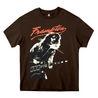 Chocolate Brown Peter Frampton Heavy Core Tee - artisFamous