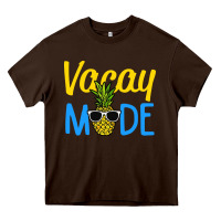 Chocolate Brown vacay mode shirt pineapple Heavy Core Tee - artisFamous