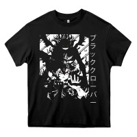 Black vintage japanese anime Heavy Core Tee - artisFamous