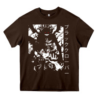Chocolate Brown vintage japanese anime Heavy Core Tee - artisFamous